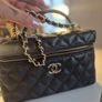 1:1 Quilted Leather Bag Gold Hardware New Image 6