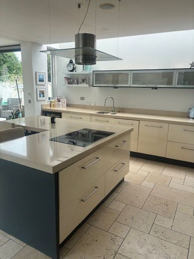 Cream High Gloss Kitchen