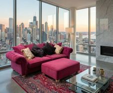Sofa and stool