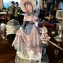 Tall 59cm Superb hand painted figurines of a Lady By Daniel Poly Collection Image 2