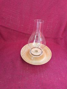Beautiful Hand-Turned Wooden Lamp
