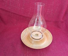 Beautiful Hand-Turned Wooden Lamp