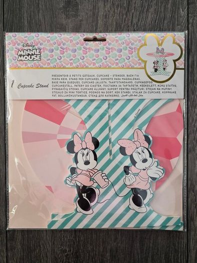 Minnie Mouse Birthday backdrop and 2 stands