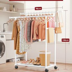 Clothes rail Double rod
