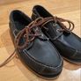 Timberland Kids leather UK 3 navy boat shoes Image 6