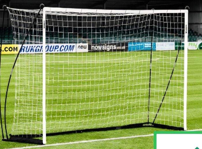3m x 2m FORZA ProFlex Pop Up Futsal Football Goal and FORZA ProFlex Goal Base Weightx2