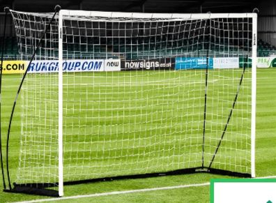 3m x 2m FORZA ProFlex Pop Up Futsal Football Goal and FORZA ProFlex Goal Base Weightx2