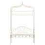 Garden Bench 122 cm Iron Antique White Image 6