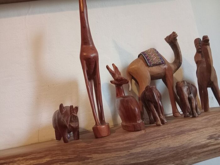 vintage besmo wood animals