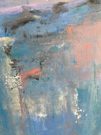 Large Framed Original Seascape by Artist Irish Art Original Art Abstract Art
