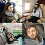 Travel Pillow, Memory Foam Neck Pillow for Travel, Soft Neck Support Pillow, Quick Pack Flight Pillow for Airplane, Train, Car, Office Sleeping Rest (FREE POSTAGE) Image 4