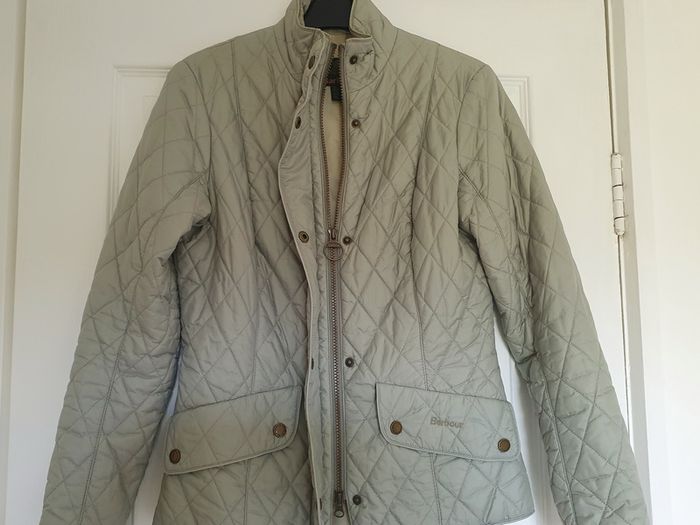 Green Barbour Waisted Jacket with pockets