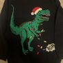 T-Rex Christmas jumper 5-6 Image 2