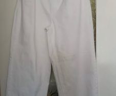 Wide Leg White 3/4Trousers joules Jeans