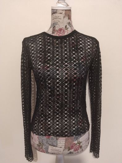 Black Lace Top, New With Tags
