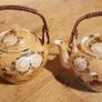 Vintage Pair Porcelain Japanese Teapots Image 4