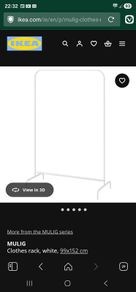 Ikea clothes rail