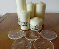 Pillar Candles & Glass Candle Holders