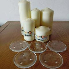 Pillar Candles & Glass Candle Holders