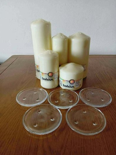 Pillar Candles & Glass Candle Holders