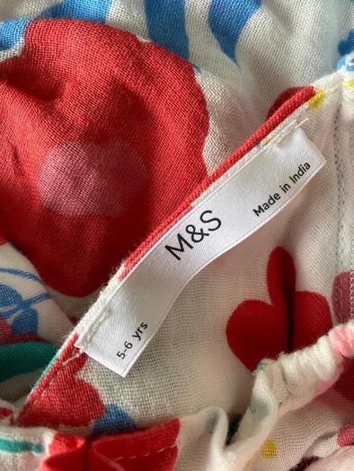 M&S Girls Floral Dress - see 4 pics