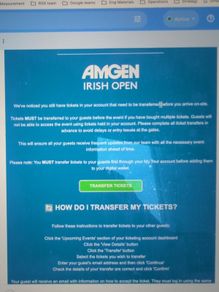 Amgen Irish open - Friday tickets