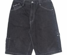 Karl Kani mens cargo jean Shorts in black