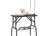 Adjustable Dog Grooming Table with 1 Loop and Basket