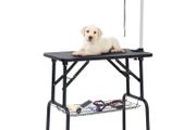 Adjustable Dog Grooming Table with 1 Loop and Basket