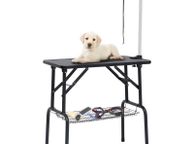 main image for ad Adjustable Dog Grooming Table with 1 Loop and Basket