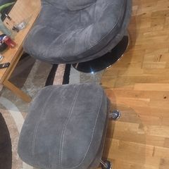Swivel Chair & Footstool