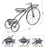 Tricycle Plant Stand Flower Pot Cart Bicycle Holder Rack for Home Garden Patio Image 4
