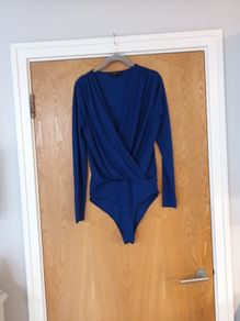 F&F Royal Blue Bodysuit. S. 12.  New - No Tag.