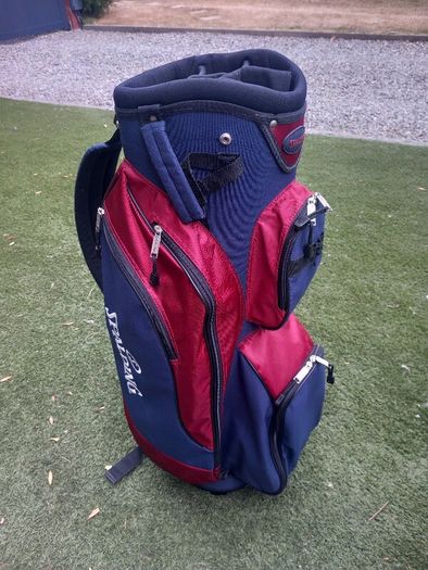 Spalding golf bag, hood, 10 clubs, good condition, ladies, children's
