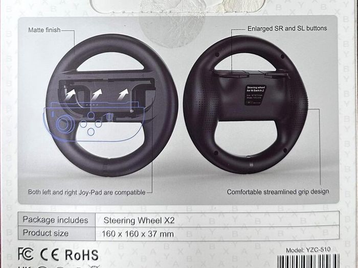Nintendo Switch 2 Steering Wheel Set, 2 Pack, Brand New