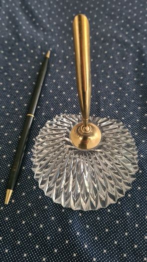 Antique Waterford Crystal Pen and holder