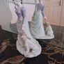 Vintage Figurine of Girl Walking Dog Image 2