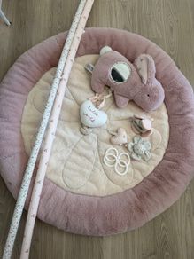 Mamas & Papas Welcome to the World Bunny Playmat & Activity Gym - Pink