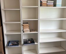 4 White IKEA Billy Bookcases - 2 Sizes