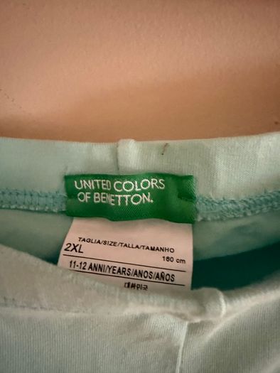 United Colors of Benetton mint green girls leggings