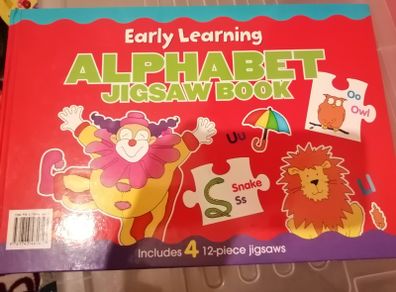 Alphabet puzzle book