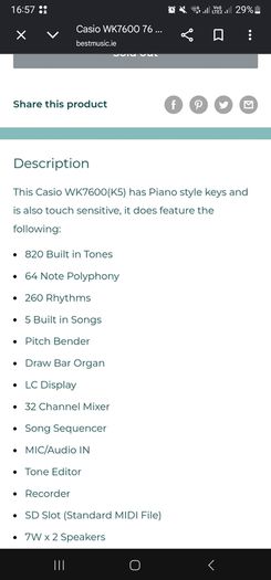 Casio Keyboards For Sale in Blanchardstown, Dublin from THE CTG SALES