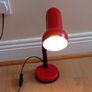 Vintage MG table lamp with flexible arm  red Image 2