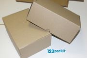Job Lot x 10 Small 19 x 13 x 9 cm all brown ecommerce boxes eco-friendly shipping and posting all brown light and sturdy size small