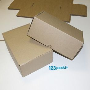 Job Lot x 10 Small 19 x 13 x 9 cm all brown ecommerce boxes eco-friendly shipping and posting all brown light and sturdy size small