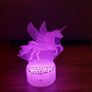 3D Unicorn LED Night Light - RGB Color Changing remote control Image 4