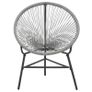 Garden Moon Chair Poly Rattan Grey Image 4