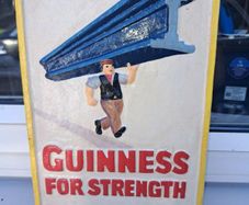 Guinness  cast iron sign
