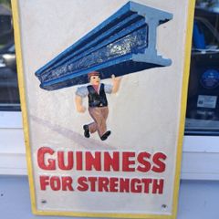 Guinness  cast iron sign