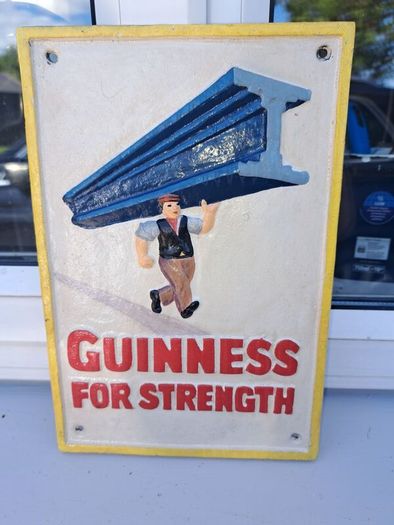 Guinness  cast iron sign